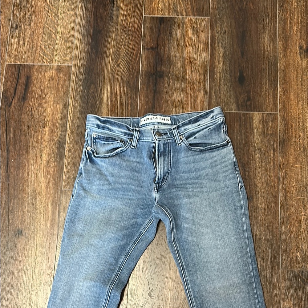 Express Rocco Slim fit Skinny Leg Blue Denim Jeans 31 x 32 - Picture 2 of 6